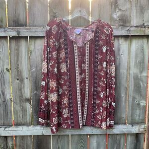 American sweetheart floral top sz. XL